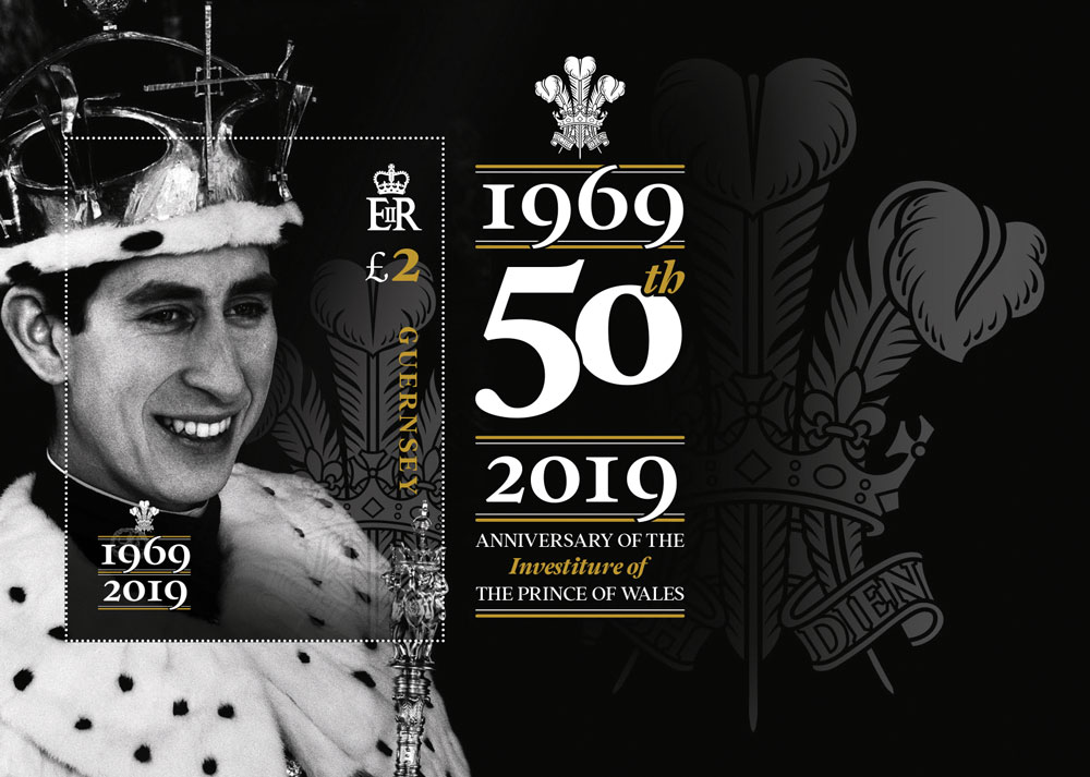 Commemorative stamp to mark 50th Anniversary of HRH The Prince of Wales's Investiture